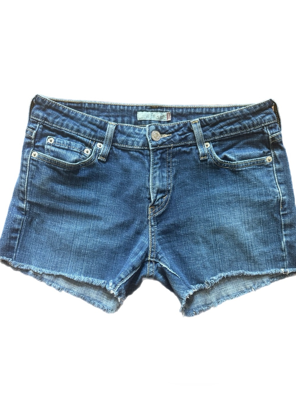Levi's Homemade Blue Denim Frayed Hem Women's Shorts